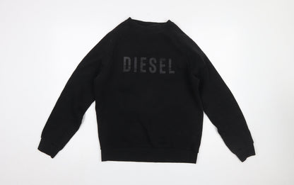 Mens UK Size S Diesel Black Pullover Sweatshirt