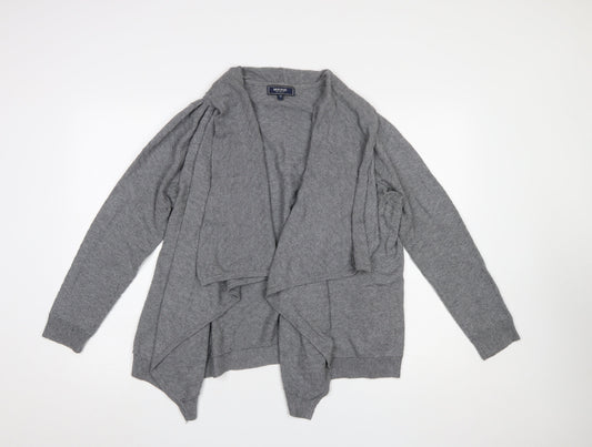 Womens UK Size 16 Maine New England Grey Cardigan Jumper