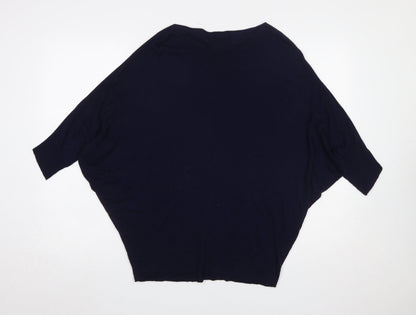 Womens UK Size XS Phase Eight Navy Pullover Jumper