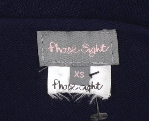 Womens UK Size XS Phase Eight Navy Pullover Jumper