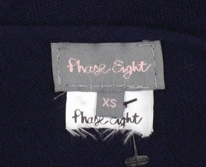 Womens UK Size XS Phase Eight Navy Pullover Jumper