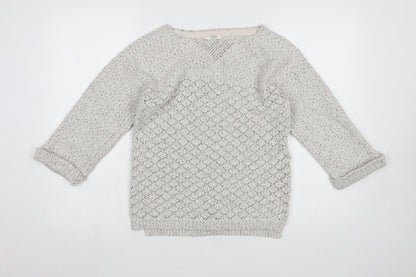 Womens UK Size 12 FatFace Ivory Pullover Jumper