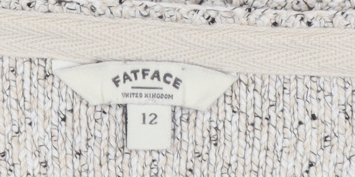 Womens UK Size 12 FatFace Ivory Pullover Jumper