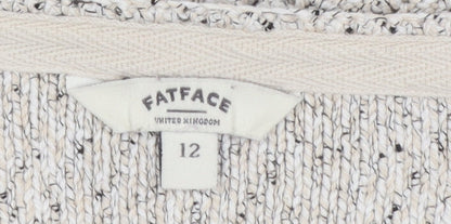 Womens UK Size 12 FatFace Ivory Pullover Jumper