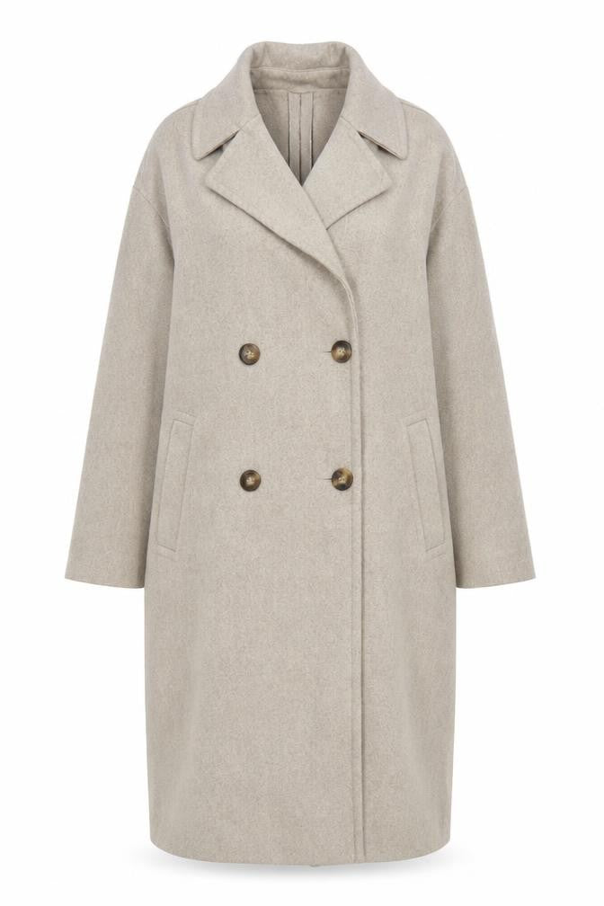 Womens UK Size S Dunnes Beige Overcoat