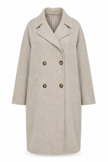 Womens UK Size S Dunnes Beige Overcoat