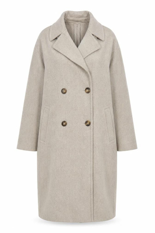 Womens UK Size S Dunnes Beige Overcoat