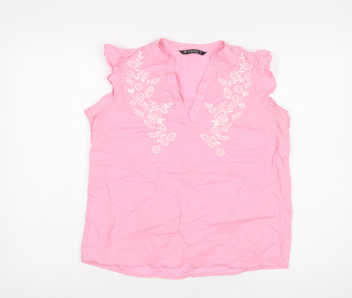Womens UK Size S Dunnes Pink Tunic Blouse