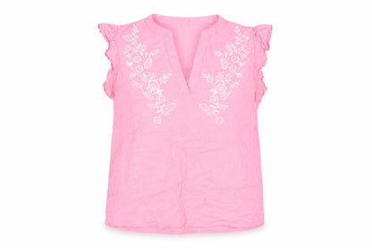 Womens UK Size S Dunnes Pink Tunic Blouse