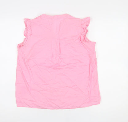 Womens UK Size S Dunnes Pink Tunic Blouse