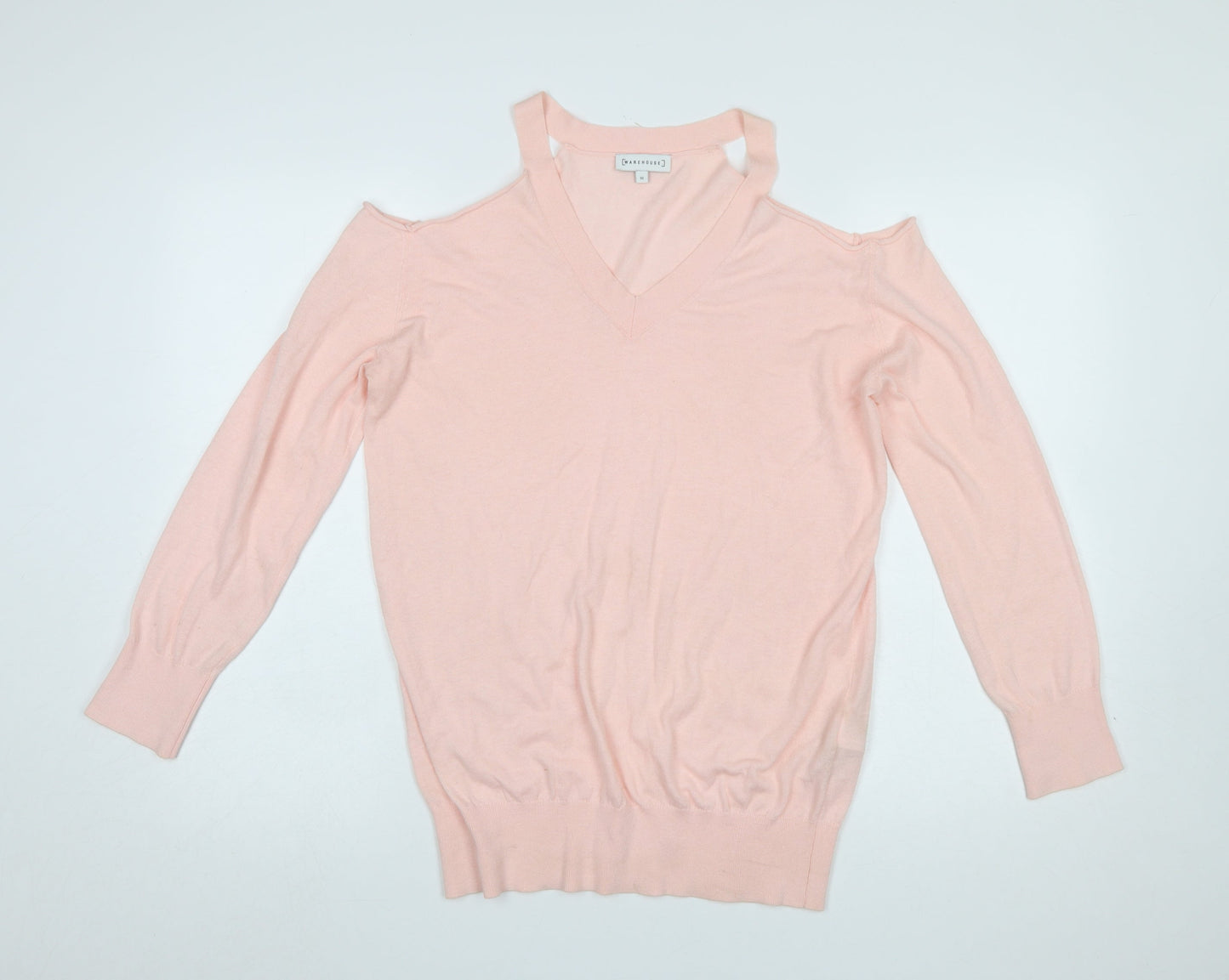 Womens UK Size 10 Warehouse Pink Pullover Jumper