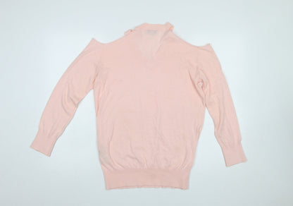 Womens UK Size 10 Warehouse Pink Pullover Jumper