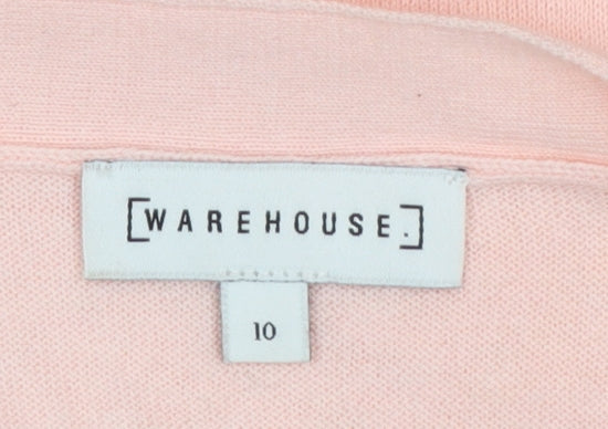 Womens UK Size 10 Warehouse Pink Pullover Jumper