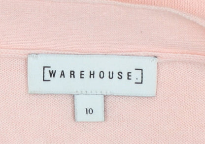 Womens UK Size 10 Warehouse Pink Pullover Jumper