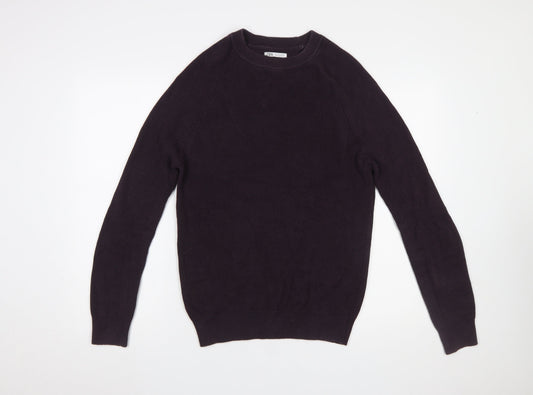 Mens UK Size S Zara Black Pullover Jumper