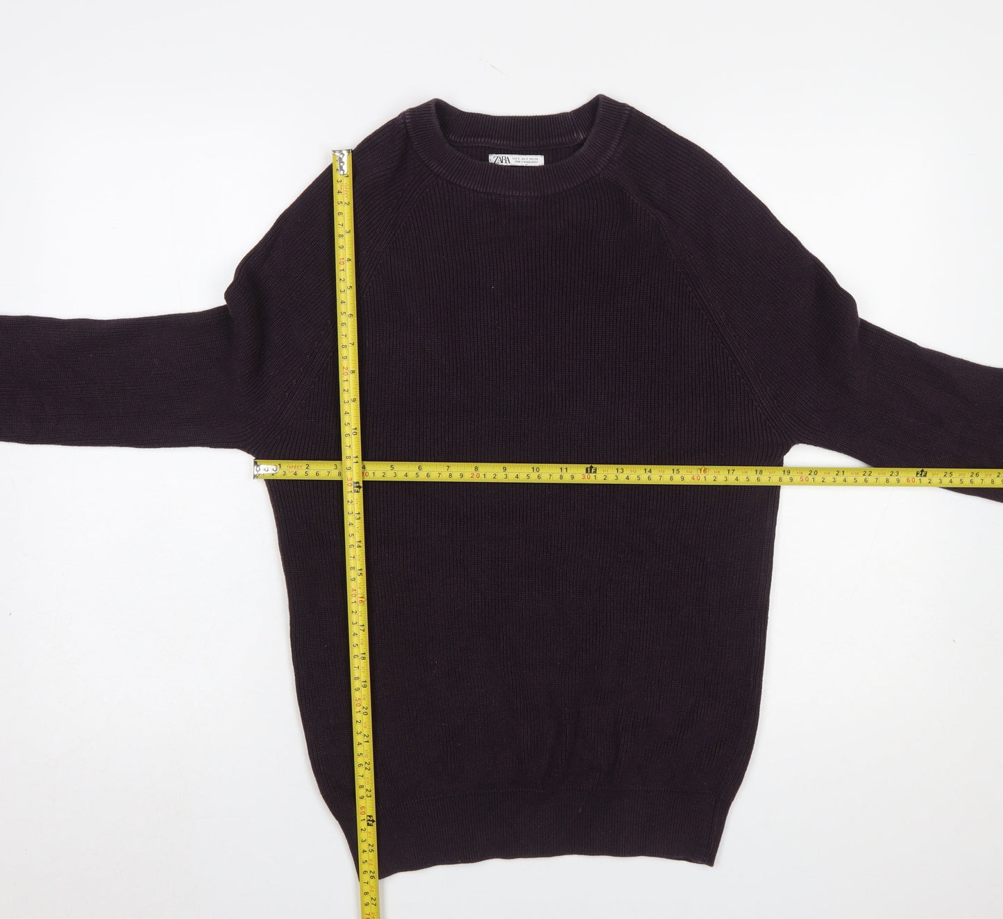 Mens UK Size S Zara Black Pullover Jumper