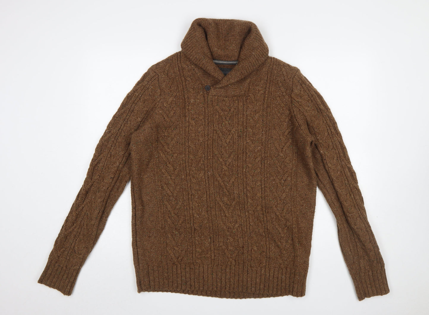 Mens UK Size M Rocha John Rocha Brown Pullover Jumper