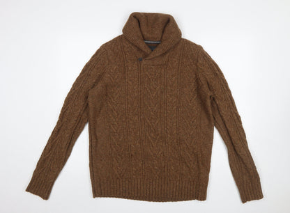Mens UK Size M Rocha John Rocha Brown Pullover Jumper