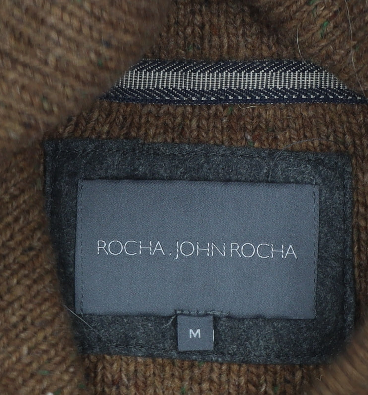 Mens UK Size M Rocha John Rocha Brown Pullover Jumper