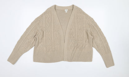 Womens UK Size S River Island Beige Cardigan Jumper