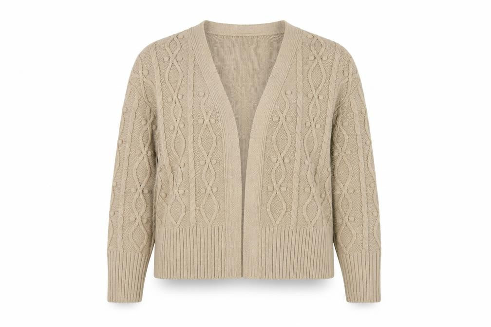 Womens UK Size S River Island Beige Cardigan Jumper