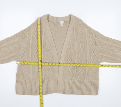 Womens UK Size S River Island Beige Cardigan Jumper