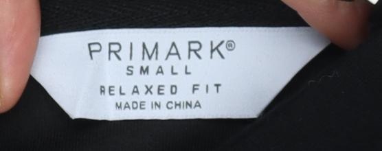 Primark Women’s Black Small Relaxed Fit Pullover Hoodie