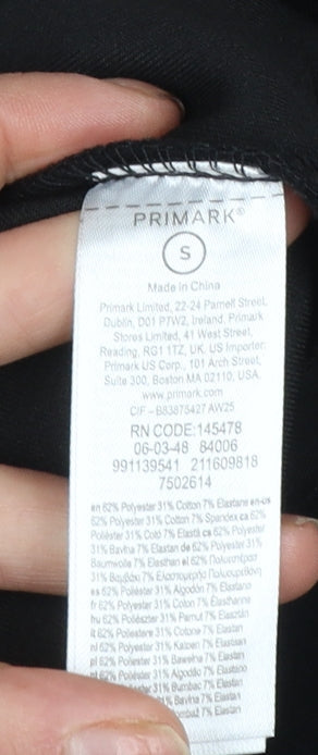 Primark Women’s Black Small Relaxed Fit Pullover Hoodie