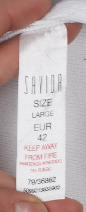 Womens UK Size 14 Savida White Pullover Jumper