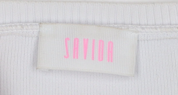 Womens UK Size 14 Savida White Pullover Jumper