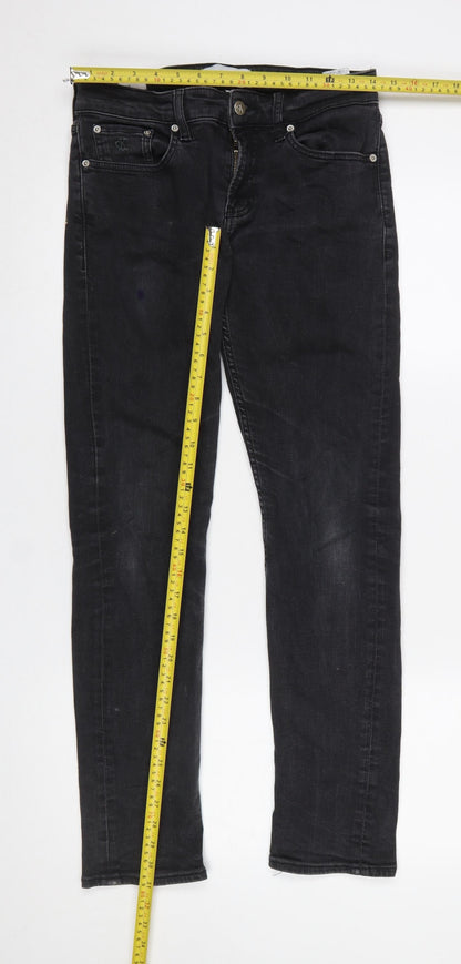 Mens UK Size M Calvin Klein Slim Fit Skinny Black Jeans
