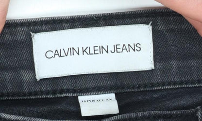 Mens UK Size M Calvin Klein Slim Fit Skinny Black Jeans