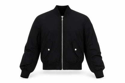 Womens UK Size 6 H&M Black Bomber Jacket