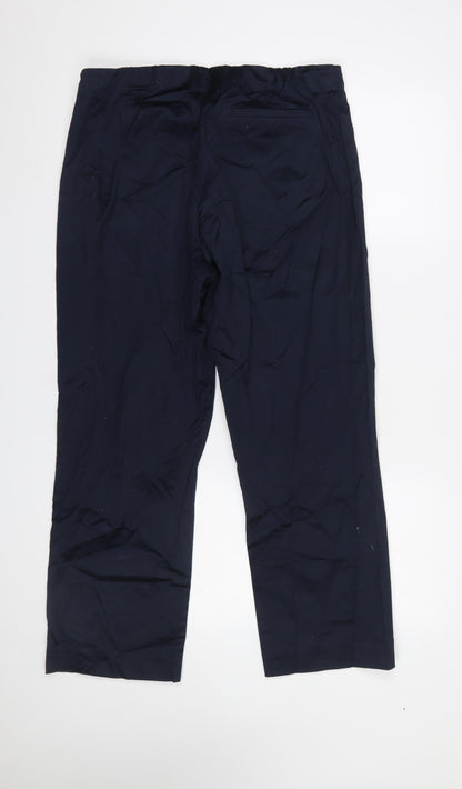 Carolyn Donnelly Women Navy Blue Chino Trousers Size 14