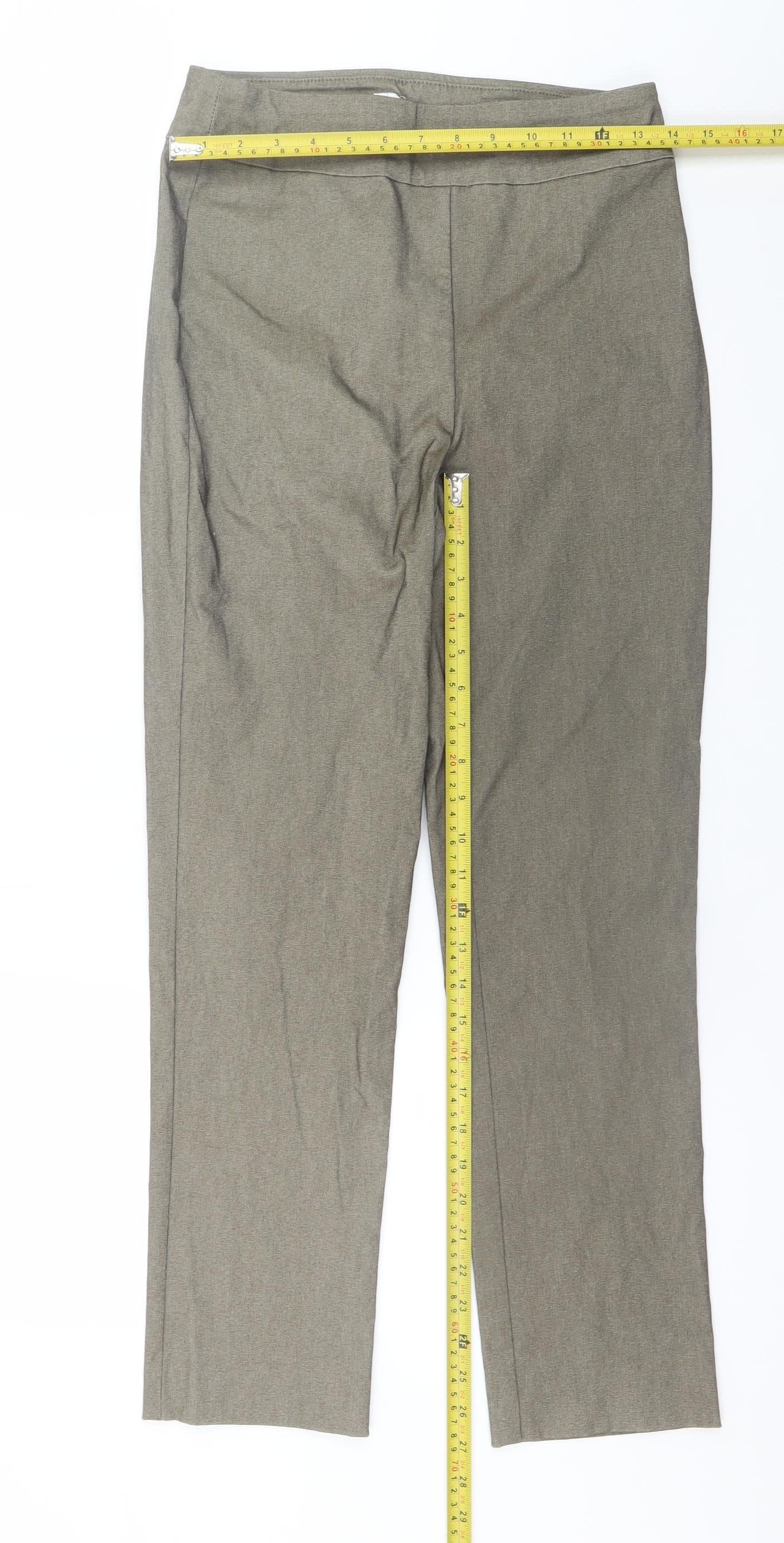Womens UK Size 10T Marla Wynne Regular Fit Dress Pants Beige Trousers