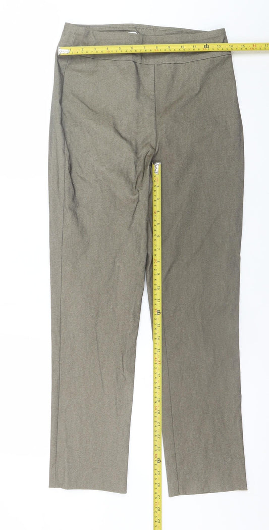 Womens UK Size 10T Marla Wynne Regular Fit Dress Pants Beige Trousers