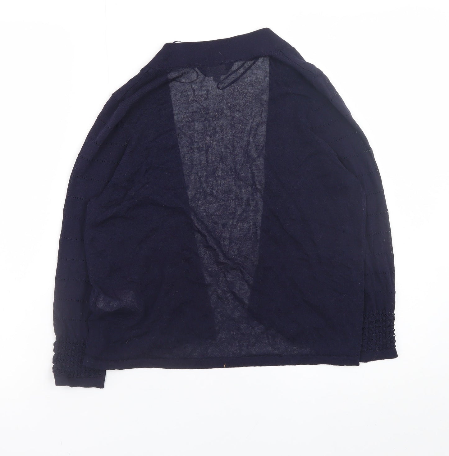 Womens UK Size 10 F&F Blue Cardigan Jumper