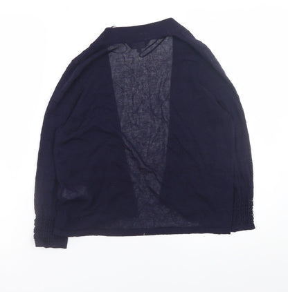 Womens UK Size 10 F&F Blue Cardigan Jumper