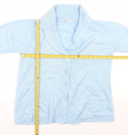 Womens UK Size 14/16 Damart Blue Cardigan Jumper