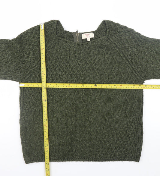 Womens UK Size 8 NEXT Green Pullover Jumper
