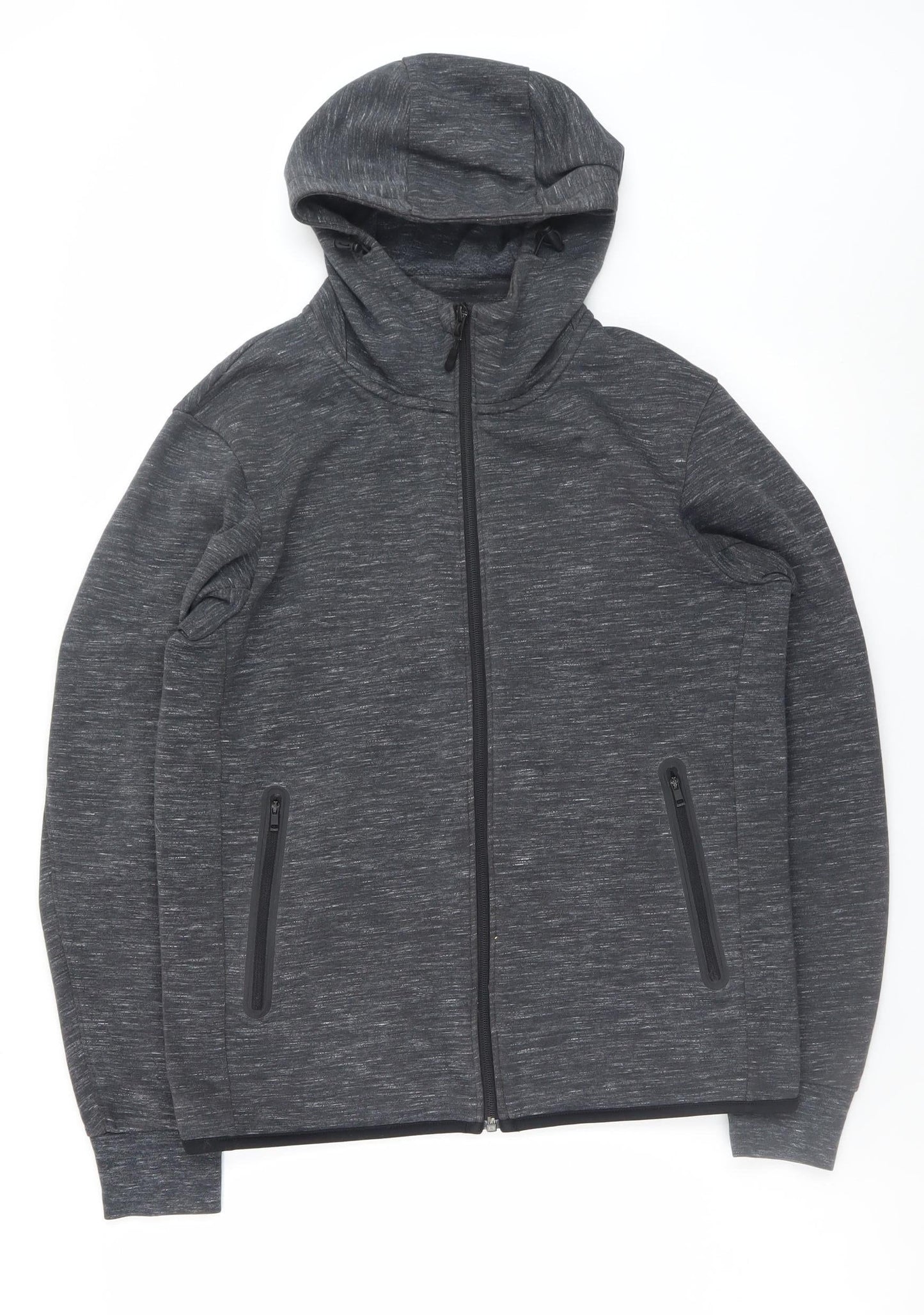 Mens UK Size S Uniqlo Grey Full Zip Hoodie