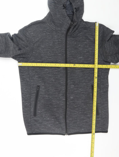 Mens UK Size S Uniqlo Grey Full Zip Hoodie