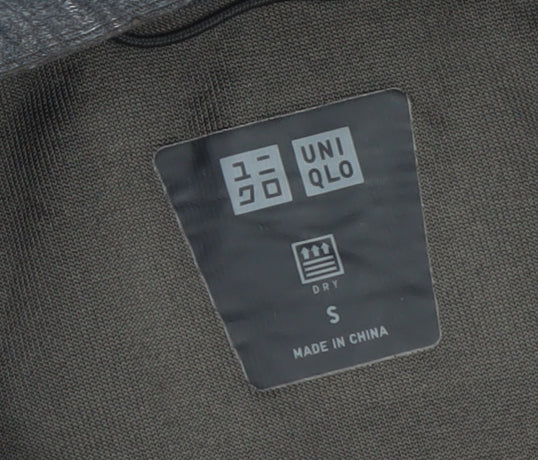 Mens UK Size S Uniqlo Grey Full Zip Hoodie