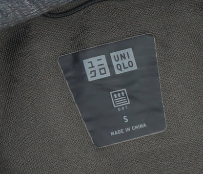 Mens UK Size S Uniqlo Grey Full Zip Hoodie