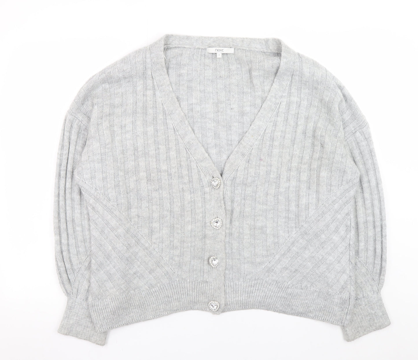 Womens UK Size 16 NEXT Grey Cardigan Jumper