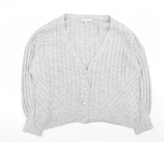 Womens UK Size 16 NEXT Grey Cardigan Jumper