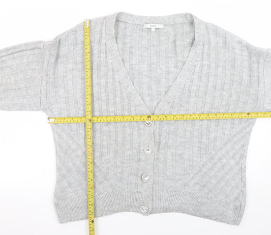 Womens UK Size 16 NEXT Grey Cardigan Jumper