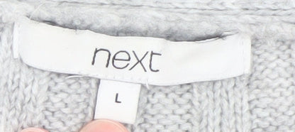 Womens UK Size 16 NEXT Grey Cardigan Jumper