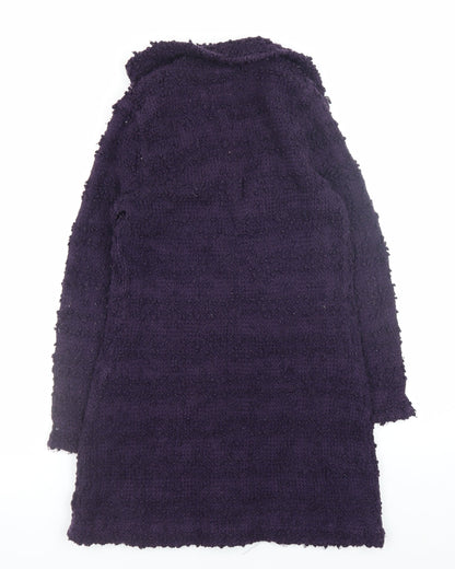 Monsoon Women's Purple Chunky Knit Long Cardigan Size 12