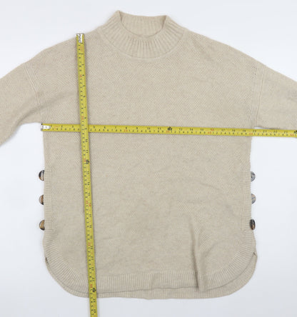 Womens UK Size 6 Warehouse Beige Pullover Jumper